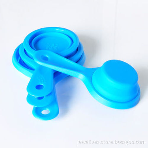 Silicone collapsible measuring cups, 4pcs, 100% food grade